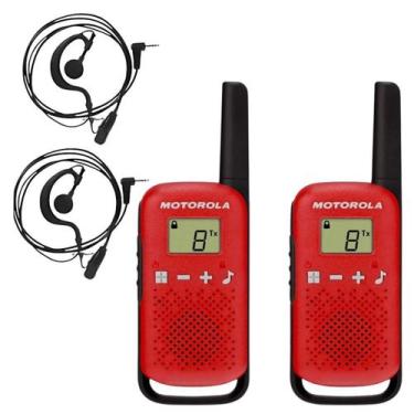 Imagem de Rádio Comunicador Motorola T110Br Com Fones De Ouvido - Motorokla