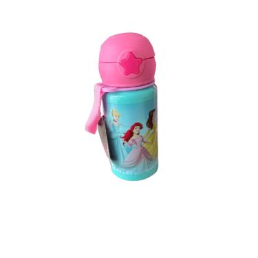 Imagem de Garrafa Verde com Canudo - Disney Princesas HONGYAO
