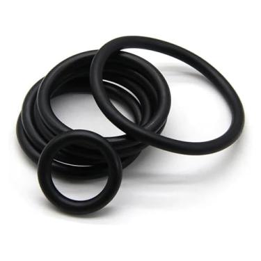 Imagem de BYYINGSUS 10/50 peças borracha nitrito butadieno vedação vedação espessura CS 4 mm OD 16 ~ 150 mm borracha nitrílica redonda tipo óleo resistente arruela de vedação preto (50 peças, OD 35MM ID 27MM-CS