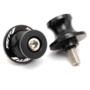 Imagem de BYYINGSUS Acessórios de motocicleta 6 mm CNC bobina de braço oscilante deslizante de parafuso compatível com Y&AMAHA YZF R1 R3 R6 YZFR1 YZFR3 YZFR6 1999-2024 (Yzfr1 preto)