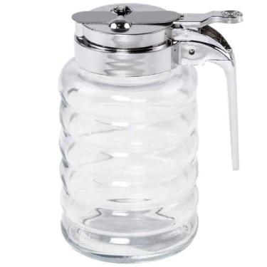 Imagem de Meleira de Vidro 280ml com Dosador Pote para Mel Lyor Tampa de Plástic