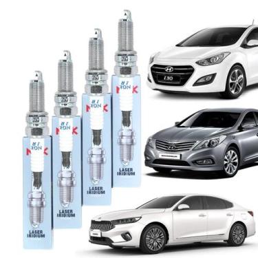 Imagem de Jogo Vela Ignição NGK Azera Elantra I30 Santa Fé V6 2012 - Mike Shop