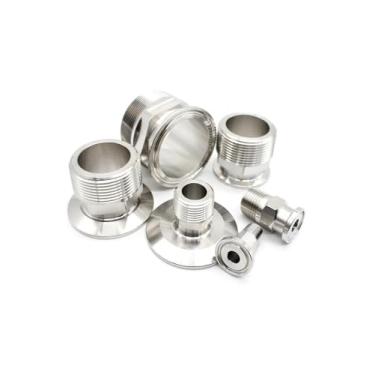 Imagem de 1/10.2 cm 3/20.3 cm 1/5.1 cm 3/10.2 cm 2.5 cm -10.2 cm NPT macho x 1.3 cm 1.9 cm 3.8 cm 5.1 cm -10.2 cm Tri Clamp Connector Pipe Fitting 304 316L Aço inoxidável (3l4-NP) T-K25. 4, SUS304)