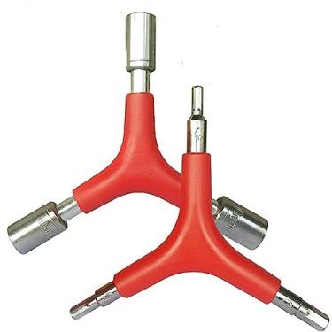 Imagem de Fongmore 2 peças chave sextavada de 3 vias em forma de Y, soquete sextavado, chave hexagonal interna tipo Y, chave de soquete tipo Y para reparo de bicicleta, kit multiferramentas