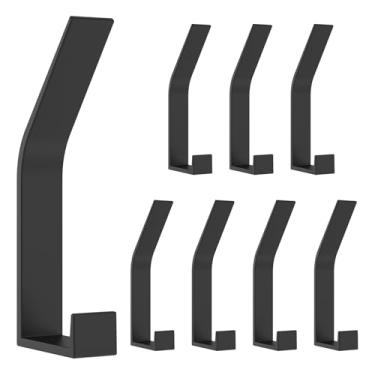 Imagem de KHZSPP 6 pacotes de cabide de parede resistente, ganchos de parede para pendurar roupas, casaco, toalha, corda, chaves, chapéus, bolsa, cabides de parede para cozinha, banheiro, porta, armário