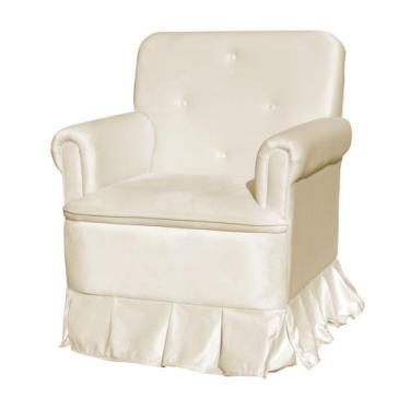 Imagem de Poltrona Para Amamentação Com Balanço Para Mãe e Bebê Veludo - Estopar