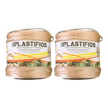 Imagem de Fitilho Plástico Ouro 4000 Metros para Amarrar Hortaliças, Sustentar P