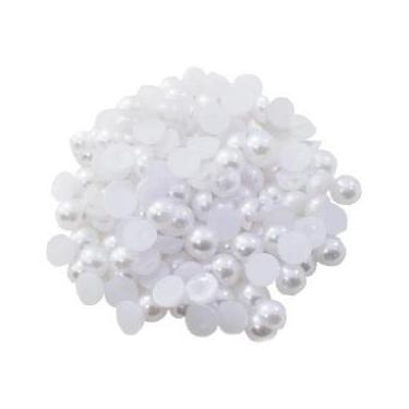 Imagem de Meia Pérola abs 3/4/6/8/10/12/14/16mm - Branca - c/500gr 250gr 100gr -