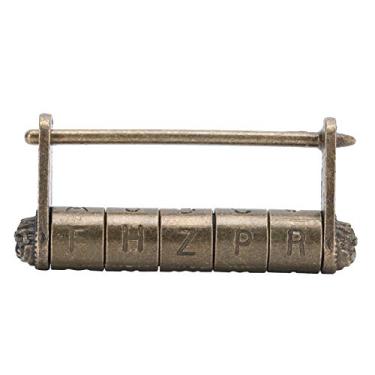 Imagem de Bloqueio Antigo Chinês, Cadeado de Senha de Liga Zinco retrô para Caixa Jóias, Gabinete, Gaveta, Design Pequeno e Chique Com Função na Melhor das Hipóteses