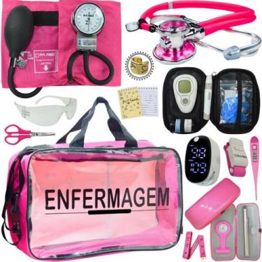 Imagem de Kit Enfermagem Transparente Estagio Academico Completo - Love Saude, R