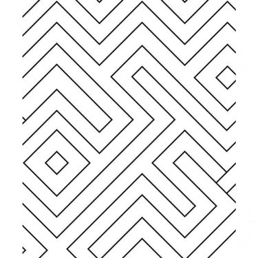 Imagem de Papel De Parede Line Art Labirinto Mt779010 - Rolo 10m X 0,53m