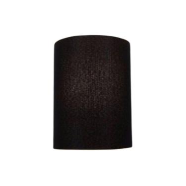 Imagem de Arandela Meia Cana Retro Md-2003 Cúpula Em Tecido 25-18x10cm Preto - Bivolt