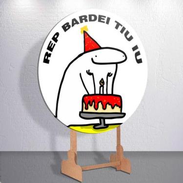 Imagem de Painel Tema Flork Aniversario Capa Grande e Mini Redondoda Estampa Sub