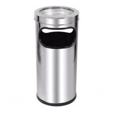 Imagem de Cinzeiro Com Lixeira Para Condomínios E Empresas - Aço Inox