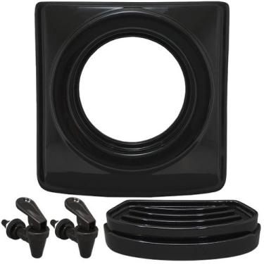 Imagem de Kit Libell Preto c/ Tampa, Pingadeira, Torneiras Master/Mini