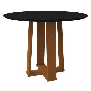 Imagem de Mesa Isabela 100X100Cm - Ypê/Preto