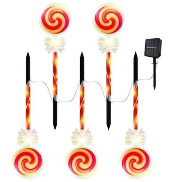 Imagem de Decorações De Bengala Doce Para Exterior - Alimentado por Energia Solar e Impermeável | Lâmpada Para Caminho De Bengala Doce,Para Entrada Quintal Pátio Jardim Relvado Passeio Festival Casa