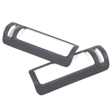 Imagem de Aotumcer Moldura de acabamento de saída de saída de ar de coluna B de fibra de carbono real compatível com L@mborghini Urus/Urus SE 2018-2023 B Pillar Side Air Outlet Cover Trim Accessories (preto