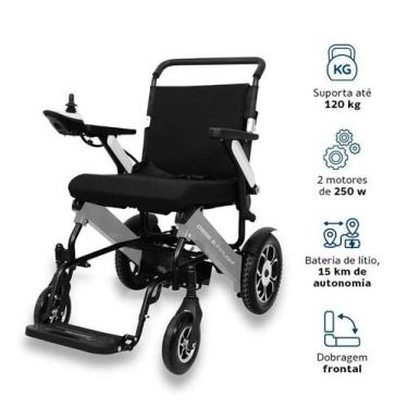 Imagem de Cadeira de Rodas Motorizada Dobrável D3000 Super Light Leve e Confortá