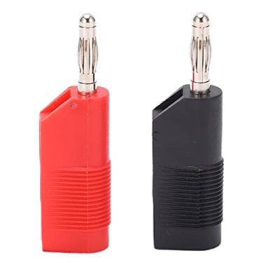 Imagem de Acouto Conectores de Plugue Banana para Solda U33 de 4 Mm Grande Corrente, Adaptadores de Plugue Banana para Teste Elétrico, Conector Isolado ABS Cabos Coaxiais RF, Empilháveis ​​e Fáceis de Usar,