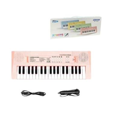 Imagem de Piano Eletrônico Infantil De 37 Teclas Com Microfone, Instrumento Musi