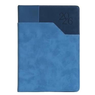 Imagem de Agenda 2026 Executiva - Planejamento Completo e Elegante Adequado para trabalho e estudo(LF119-044 azul claro e escuro)