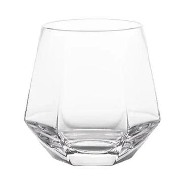 Imagem de Copos De Vidro Hexagonais Transparentes Coloridos Para Whisky, Vinho, 