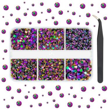 Imagem de Strass de resina para artesanato deslumbrante, 2 mm, 3 mm, 4 mm, 5 mm, 6 mm, pedras lisas, pedras, diamantes, cristais, pingentes para unhas, canecas de maquiagem, copos, garrafas, artesanato, roupas