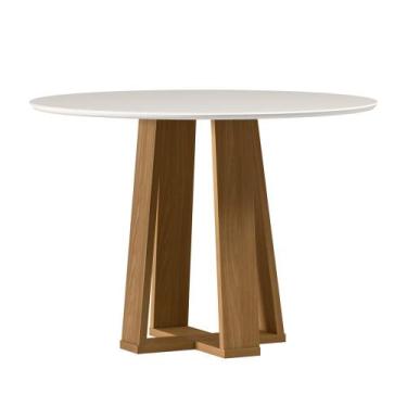 Imagem de Mesa Isabela 100X100 Ype/Off White - New Ceval