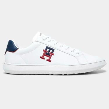 Imagem de Tênis Tommy Hilfiger Daniel Masculino Branco/Cinza-Masculino