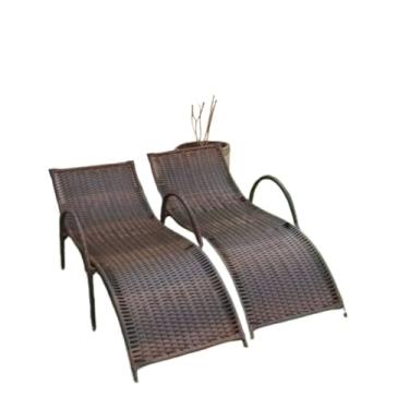 Imagem de Espreguiçadeira 2 unidades area externa piscina decorativo