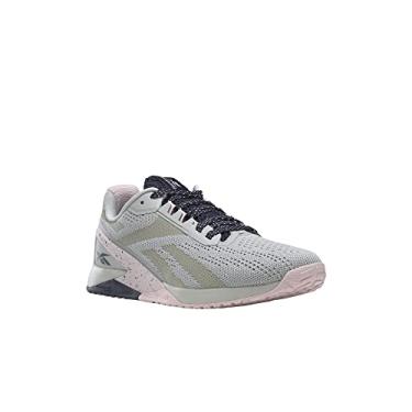 Imagem de Reebok Nano X1 Cross Trainer feminino, Cinza puro 2/Vector azul marinho/Frost Berry, 10.5