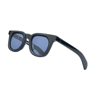 Imagem de JRLLFD Óculos de sol retrô elegantes para homens e mulheres, largura clássica de acetato, proteção UV400 para áreas externas (WJ-MM-C003)