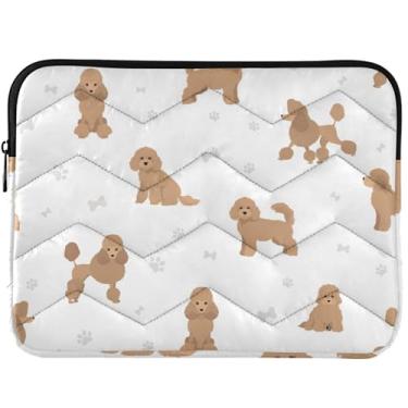 Imagem de Capa acolchoada para laptop Poodle em miniatura, acessórios de computador, capas universais para laptop de 13 a 14 polegadas
