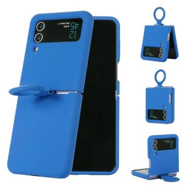 Imagem de Dpofirs Capa para z Flip 3 5g 2021, Capa de Telefone Slim Fit para z Flip3, Protetora de Telefone (Azul)