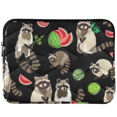 Imagem de Capa para notebook fofo animais guaxinim capa para notebook elegante capa para laptop universal 14 13 polegadas