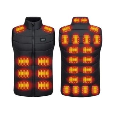 Imagem de Colete Térmico Inteligente Unissex, Casual, Com Gola Alta, Casaco Elét