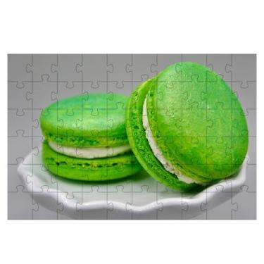 Imagem de Quebra-Cabeça Macaroon de Pistache de 60 peças  Educativo e Cognitivo 