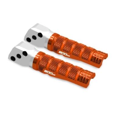 Imagem de Anti-derrapante Para z900 z900rs z900 z900rs z 900 2024 apoio para os pés traseiro pegs pedal do passageiro pedais pegs(Orange 900)
