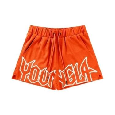 Imagem de Bermudas Esportivas Masculinas Estilo Americano Para Corrida Ao Ar Liv