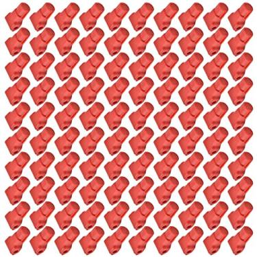 Imagem de Generic Bloqueio de Gancho Vermelho Pequeno Anti-roubo para Celular para Loja de Varejo 100 Peças para Supermercados Feitos de ABS (Abertura 6MM)