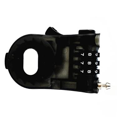Imagem de Semme Cadeado de Combinação de Mala de Liga de Zinco Cadeado Com Senha para Bagagem Com Corda de Fio de 1 Metro, Trava de Viagem Durável e Segura para Malas, Mochilas, Carrinhos (Preto Transparente)