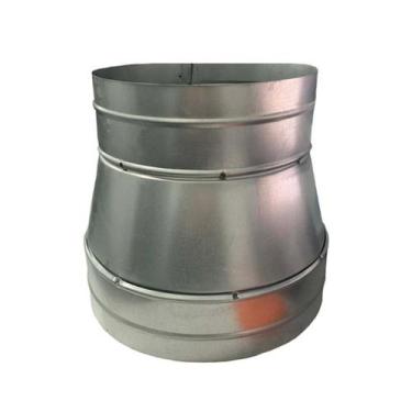Imagem de Adaptador Redutor de Dutos 400mm Para 200mm Chapa Galvanizada - Friosh