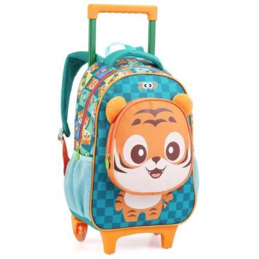 Imagem de Mochila de Rodinhas Infantil Escolar Animais - Seanite