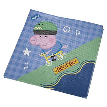 Imagem de Guardanapo De Folha Dupla 25x25cm George Pig - Pacote Com 16 Unidades Regina Colorido