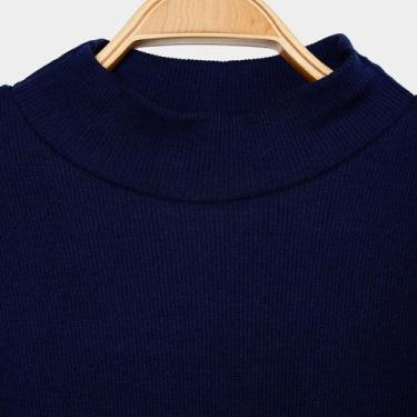 Imagem de Blusa Infantil Manga Longa Hering Casual Menina, Azul, 10A