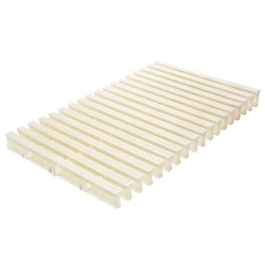 Imagem de Grade de drenagem de piscina flexível resistente a UV - capa de drenagem antiderrapante para calçadas, pátios, chuveiros - 15 peças 25 x 100 cm filtro protetor de calha para drenagem eficaz da água