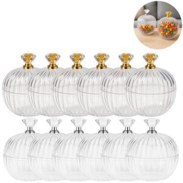 Imagem de 12 Mini Baleiro Transparente Pote com Tampa Festas Decoração - Rio Tij