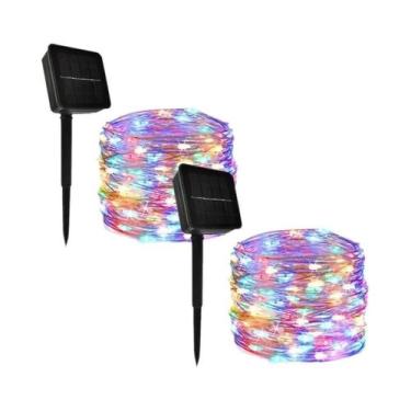 Imagem de Luzes De Fada LED Solares À Prova d'Água Para Exterior, 4 Peças, Cordã