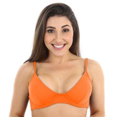 Imagem de Top de biquini meia taça sem bojo com aro sustentação e alça de regula